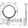 Kép 2/2 - Axor Universal Circular borotválkozótükör, króm 42849000