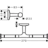 Kép 2/2 - Axor Universal Circular dupla WC papír tartó, króm 42857000