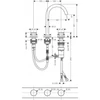 Kép 2/2 - Axor One Mosdócsaptelep Select 170, 3 szerelési lyukkal, push-open lefolyógarnitúrával 48070670