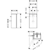 Kép 2/2 - Hansgrohe Xelu Q Mosdószekrény kézmosóhoz 340/245, matt szürke gyémánt színű, baloldali ajtózsanérral 54012000