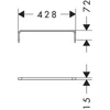 Kép 6/6 - Hansgrohe Xelu Q Törölköző tartó 90/430 54143000