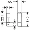 Kép 6/6 - Hansgrohe IntraStoris Fiókbelső alapdoboz szett 100/345 54224670