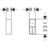 Kép 6/6 - Hansgrohe IntraStoris Fiókbelső nagy doboz szett 90/220 54226670