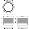 Kép 2/2 - Hansgrohe RainDrain Spot Magasságkiegyenlítő kiegészítő elem 56056000