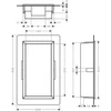 Kép 2/2 - Hansgrohe XtraStoris Original süllyesztett falfülke integrált kerettel 30x15x7 cm, betonszürke 56092380