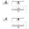 Kép 2/2 - Hansgrohe RainDrain Allround Teljes zuhanylefolyókészlet 700, standart vagy lapos telepítéshez 56186800