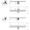 Kép 2/2 - Hansgrohe RainDrain Allround Teljes zuhanylefolyókészlet 900, standart vagy lapos telepítéshez 56188800