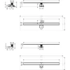 Kép 2/2 - Hansgrohe RainDrain Allround Teljes zuhanylefolyókészlet 1200, standart vagy lapos telepítéshez 56190800