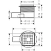 Kép 2/2 - Hansgrohe RainDrain Point Teljes pontfolyóka telepítőszett 100/100 56246800