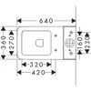 Kép 2/2 - Hansgrohe EluPura Original Q Monoblokkos WC 640, padlónálló, vízszintes/függőleges kimenet, AquaChannel Flush Fehér 60137450