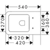 Kép 6/6 - Hansgrohe EluPura Q Fali WC 540 perem nélküli AquaFall Flush Fehér 60194450