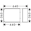 Kép 2/2 - Hansgrohe EluPura Original Q Monoblokkos WC 640, padlónálló, vízszintes/függőleges kimenet, AquaChannel Flush, tartállyal és fedéllel Fehér 60206450