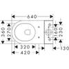 Kép 2/2 - Hansgrohe EluPura Original S Monoblokkos WC 640, padlónálló, vízszintes kimenet, AquaChannel Flush, SmartClean Fehér 61165450