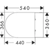 Kép 6/6 - Hansgrohe EluPura S Fali WC Set 540 perem nélküli AquaFall Flush WC ülőkével és SoftClose, QuickRelease fedéllel, HygieneEffect Fehér 62021450