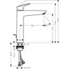 Kép 2/2 - Hansgrohe Logis Egykaros mosdócsaptelep 190, automata lefolyógarnitúrával 71090670