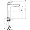 Kép 2/2 - Hansgrohe Logis Egykaros mosdócsaptelep 190, lefolyógarnitúra nélkül 71091670