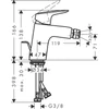 Kép 2/2 - Hansgrohe Logis 70 bidécsaptelep, króm 71203000