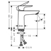 Kép 3/3 - Hansgrohe Talis E 110 hidegindítású mosdócsaptelep lefolyógarnitúra nélkül, szálcsiszolt bronz 71714140