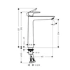 Kép 3/3 - Hansgrohe Talis E 240 magasított egykaros csaptelep, szálcsiszolt bronz 71717140