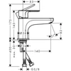 Kép 2/2 - Hansgrohe Rebris S Egykaros kádcsaptelep Monotrou, kádperemre szerelhető, króm 72434000