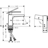 Kép 2/2 - Hansgrohe Tecturis E Egykaros mosdócsaptelep 80, CoolStart, lefolyógarnitúra nélkül, króm 73001000