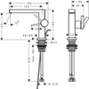 Kép 2/2 - Hansgrohe Tecturis E Egykaros mosdócsaptelep Fine 110, CoolStart, automata lefolyógarnitúrával 73023000