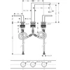 Kép 3/3 - Hansgrohe Tecturis E 3-lyukú mosdócsaptelep 150, Push-open lefolyógarnitúrával 73030000