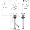 Kép 2/2 - Hansgrohe Tecturis E Egykaros mosdócsaptelep Fine 150, CoolStart, lefolyógarnitúra nélkül 73041000