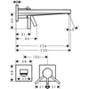 Kép 3/3 - Hansgrohe Tecturis E Egykaros falsík alatti mosdócsaptelep, 22.5cm-es kifolyóval 73051140