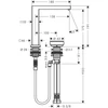 Kép 2/2 - Hansgrohe Tecturis E 2-lyukú mosdócsaptelep 150, CoolStart, lefolyógarnitúrával, króm 73053000