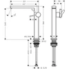 Kép 3/3 - Hansgrohe Tecturis E Egykaros mosdócsaptelep Fine 240, CoolStart, Push-open lefolyógarnitúrával, szálcsiszolt bronz 73070140