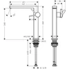 Kép 3/3 - Hansgrohe Tecturis E Egykaros mosdócsaptelep Fine 240, CoolStart, lefolyógarnitúra nélkül, króm 73072000