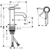 Kép 2/2 - Hansgrohe Tecturis S Egykaros mosdócsaptelep 80, CoolStart, lefolyógarnitúra nélkül 73301000