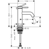 Kép 2/2 - Hansgrohe Tecturis S Pillar csaptelep 80, hideg, vagy előre beállított hőmérsékletű vízhez, lefolyógarnitúra nélkül 73313000