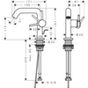 Kép 3/3 - Hansgrohe Tecturis S Egykaros mosdócsaptelep Fine 110, CoolStart, automata lefolyógarnitúrával 73323000