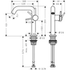 Kép 4/4 - Hansgrohe Tecturis S Egykaros mosdócsaptelep Fine 150, CoolStart, Push-open lefolyógarnitúrával 73340000