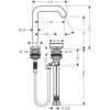 Kép 4/4 - Hansgrohe Tecturis S 2-lyukú mosdócsaptelep 150, CoolStart, lefolyógarnitúrával, króm 73353000