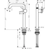 Kép 3/3 - Hansgrohe Tecturis S Egykaros mosdócsaptelep Fine 240, CoolStart, Push-open lefolyógarnitúrával 73370000