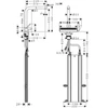 Kép 4/4 - Hansgrohe Aquno Select M81 konyhai csaptelep, kihúzható kifolyóval, króm 73830000