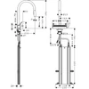 Kép 4/4 - Hansgrohe Aquno Select M81 konyhai csaptelep 170, sBox-al, kihúzható kifolyóval, matt fekete 73831670