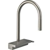 Kép 1/4 - Hansgrohe Aquno Select M81 hatású konyhai csaptelep 170,sBox-al, kihúzható kifolyóval, rozsdamentes acél 73831800