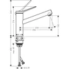 Kép 2/2 - Hansgrohe Zesis M33 Egykaros konyhai csaptelep 140, 1 jet króm 74802000