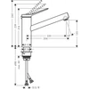 Kép 2/2 - Hansgrohe Zesis M33 Egykaros konyhai csaptelep 140, CoolStart, EcoSmart, 1 jet króm 74813000