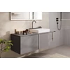 Kép 4/5 - Hansgrohe Avalegra AquaUnit 580/475 mosdórendszer zuhanyvízsugárral Szálcsiszolt Fekete Króm 22472340