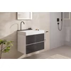 Kép 2/3 - Hansgrohe Avalegra AquaUnit 780/475 mosdórendszer zuhanyvízsugárral Szálcsiszolt Fekete Króm 22473340