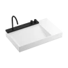 Kép 1/3 - Hansgrohe Avalegra AquaUnit 780/475 mosdórendszer zuhanyvízsugárral Matt Fekete 22473670
