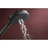 Kép 4/5 - Hansgrohe Raindance Alive Select S Kézizuhany 125, 3jet Szálcsiszolt Fekete Króm 24500340