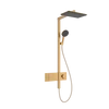 Kép 1/3 - Hansgrohe Raindance Alive Q Showerpipe 210/340, 1jet, ShowerSelect Comfort Szálcsiszolt Bronz 24580140