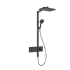 Kép 1/3 - Hansgrohe Raindance Alive Q Showerpipe 210/340, 1jet, ShowerSelect Comfort Szálcsiszolt Fekete Króm 24580340