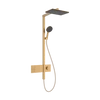 Kép 1/3 - Hansgrohe Raindance Alive Q Showerpipe 210/340, 1jet, EcoSmart, ShowerSelect Comfort Szálcsiszolt Bronz 24581140